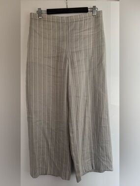 Theory Linen Blend Cropped Wide Leg Pull-On Pants – Size Medium – Worn Once